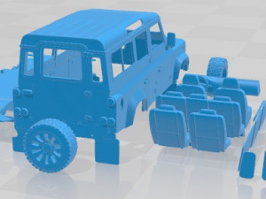 Land Rover Defender Works V8 4 Door 2018 Printable Car 3D Baskı Modeli