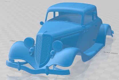Coupe 1934 Printable Body Car Model do druku 3D .c4d .max .obj .3ds .fbx .stl .blend 