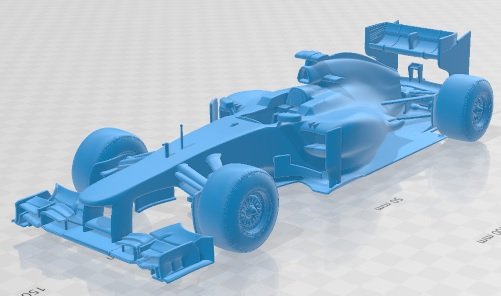Mclaren MP4 27 Printable Car 3D 프린트 모델 .c4d .max .obj .3ds .fbx .stl .blend 