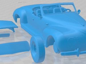 ZIS 101a Sport 1938 Printable Car Modèles 3D en vedette