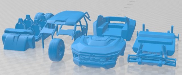 Chevrolet Beast 2022 Printable Car 3D 프린트 모델 .c4d .max .obj .3ds .fbx .stl .blend 