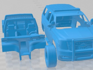Chevrolet Tahoe PPV 2017 NYPD Printable Car 3D Print Model