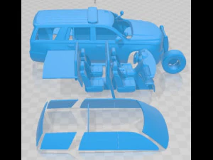 Chevrolet Tahoe PPV 2017 NYPD Printable Car 3D Print Model
