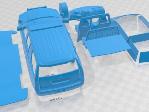 Chevrolet Tahoe PPV 2017 NYPD Printable Car 3D Print Model