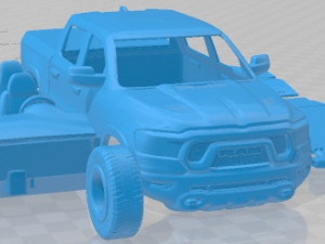 Dodge Ram 1500 Rebel 2019 Printable Car Modelo de Impressão 3D