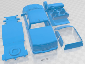 Dodge Ram 1500 Rebel 2019 Printable Car Modelo de Impressão 3D