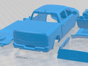 Dodge Ram 1500 Rebel 2019 Printable Car Modelo de Impressão 3D