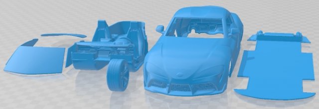 Toyota Supra 2020 Printable Car Model do druku 3D .c4d .max .obj .3ds .fbx .stl .blend 