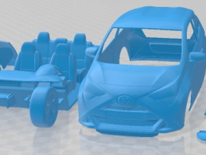 Toyota Aygo 2019 Printable Car Modelo de Impressão 3D