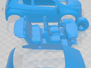 Toyota Aygo 2019 Printable Car 3D Baskı Modeli