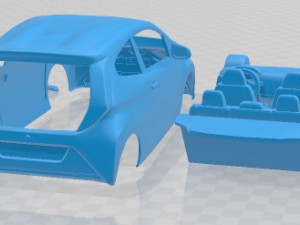 Toyota Aygo 2019 Printable Car 3D Baskı Modeli