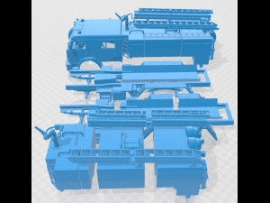 ATs7 40 Tank Printable Truck 3D 프린트 모델