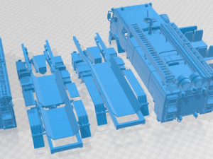 ATs7 40 Tank Printable Truck 3D 프린트 모델