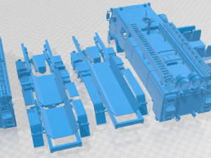 ATs7 40 Tank Printable Truck 3D Print Model