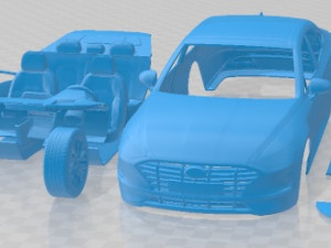 Hyundai Sonata 2020 Printable Car 3D प्रिंट मॉडल