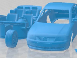 Volkswagen Passat B5 1997 Printable Car 3D Print Model