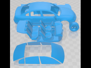 Volkswagen Passat B5 1997 Printable Car 3D प्रिंट मॉडल