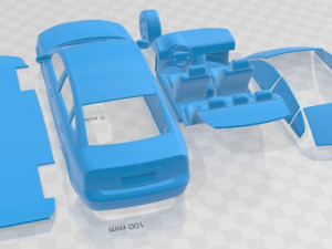 Volkswagen Passat B5 1997 Printable Car 3D प्रिंट मॉडल