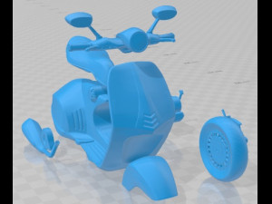 Vespa 946 Printable Motorbike Model do druku 3D