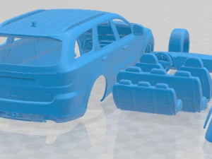 Dodge Durango SRT Hellcat 2021 Printable Car 3D Print Model