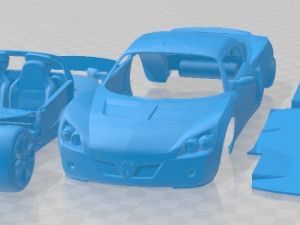 Vauxhall VX220 Turbo Printable Car 3D प्रिंट मॉडल