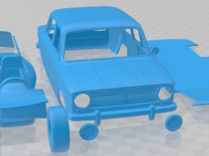 VAZ Lada 2101 1970 Printable Car 3D Baskı Modeli