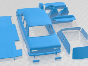 VAZ Lada 2101 1970 Printable Car 3D Baskı Modeli
