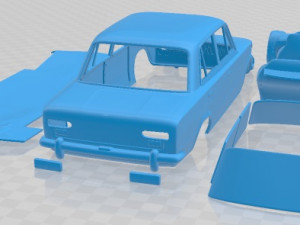 VAZ Lada 2101 1970 Printable Car 3D Baskı Modeli