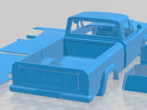 Jeep Gladiator 1962 Printable Car 3Dプリントモデル