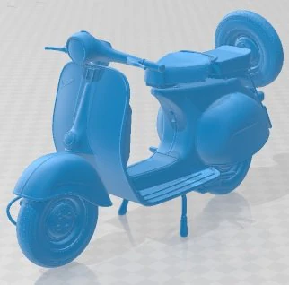 Vespa VNB 125 1964 Printable Motorbike 3D Print Model .c4d .max .obj .3ds .fbx .stl .blend 