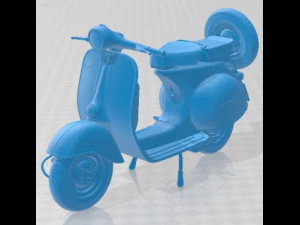 Vespa VNB 125 1964 Printable Motorbike 3D Print Model