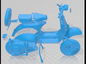 Vespa VNB 125 1964 Moto para imprimir Modelo de Impressão 3D