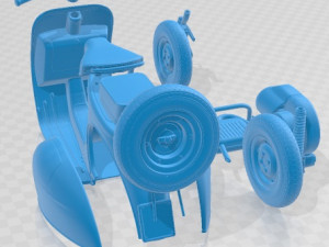 Vespa VNB 125 1964 Printable Motorbike 3D Print Model