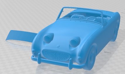 Austin Healey Sprite Printable Car 3D Print Model .c4d .max .obj .3ds .fbx .stl .blend 