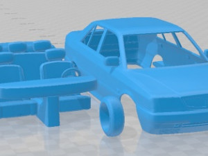 Lancia Dedra 1989 Printable Car 3D Druckmodell
