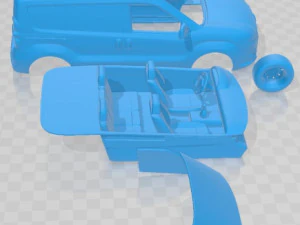 Opel Combo LWB Cargo 2015 Printable Van 3D Print Model