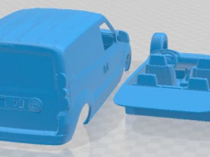 Opel Combo LWB Cargo 2015 Printable Van 3D Print Model