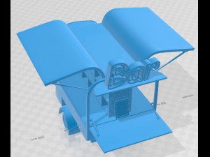 Food Tricicle Bar Printable 3D Print Model