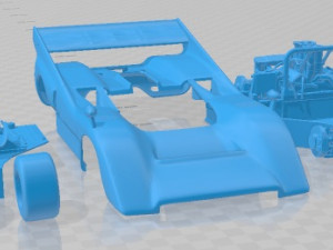 McLaren M8D 1970 Printable Car 3D 프린트 모델