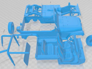 Jeep Wrangler 1987 Printable Car 3D Print Model