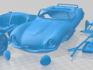 Jaguar XKSS 1957 Printable Car 3D Print Model