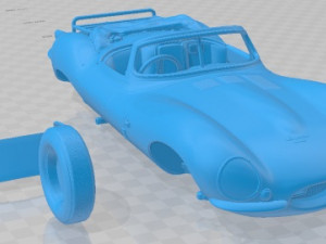 Jaguar XKSS 1957 Printable Car 3D Baskı Modeli