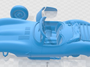 Jaguar XKSS 1957 Printable Car 3D Baskı Modeli