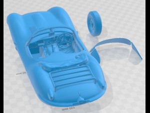 Jaguar XKSS 1957 Printable Car 3D Baskı Modeli