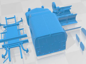 Citroen 2CV AZU Van Printable 3D Print Model
