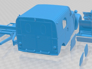 Citroen 2CV AZU Van Printable Model do druku 3D
