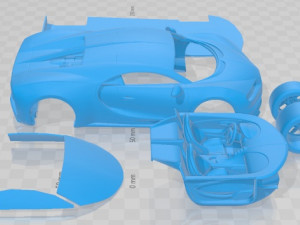 Bugatti Chiron Sport 2019 Printable Car 3D Print Model