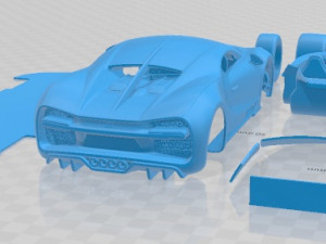 Bugatti Chiron Sport 2019 Printable Car 3D Print Model