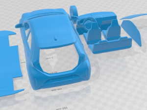Toyota Aygo X 2022 Printable Car 3D Принт Модель