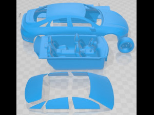 Hyundai IONIQ 6 2023 Printable Car 3D Принт Модель